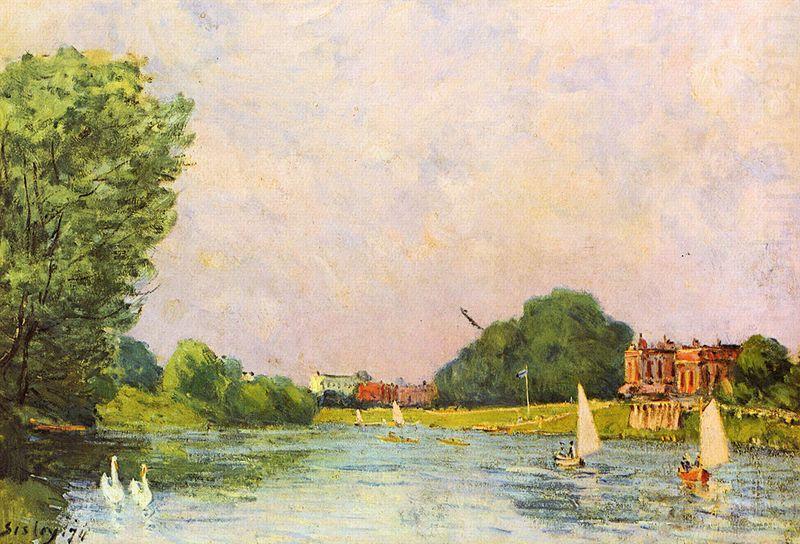 Themse bei Hampton Court, Alfred Sisley